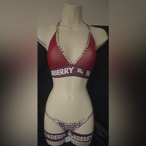 Burgundy Bikini Top exotic wear